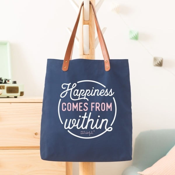 Bavlněná taška Mr. Wonderful Happiness