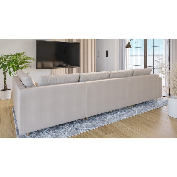 Kreemjas nurgas diivan (vasakpoolne nurk) Ariella - Ropez-image-3