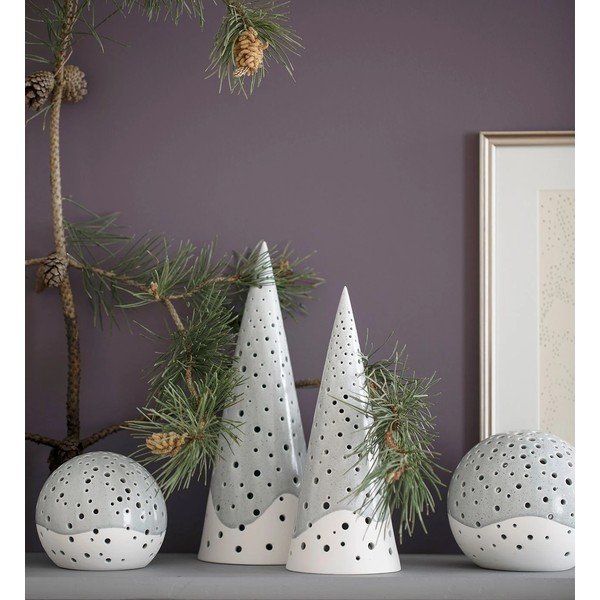 Hall luuportselanist jõuluküünlajalg , ⌀ 14 cm Nobili - Kähler Design-image-3