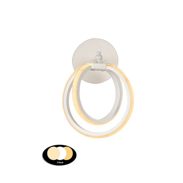 Valge metallist LED seinavalgusti Sezen - Squid Lighting-image-2