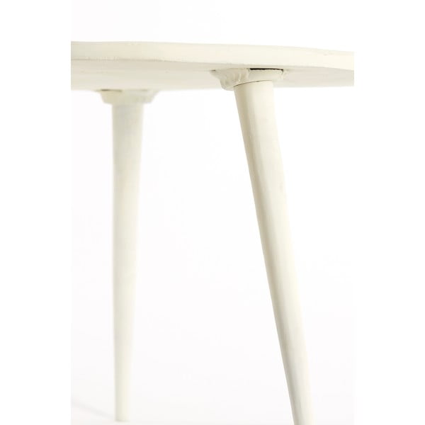 Kreem metallist ümmargune diivanilaud ø 67,5 cm Babina - Light & Living-image-4