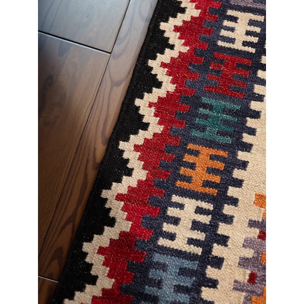 Punane käsitsi kootud kahepoolne villane vaip 160x230 cm Kamal Kian - Nouristan-image-4