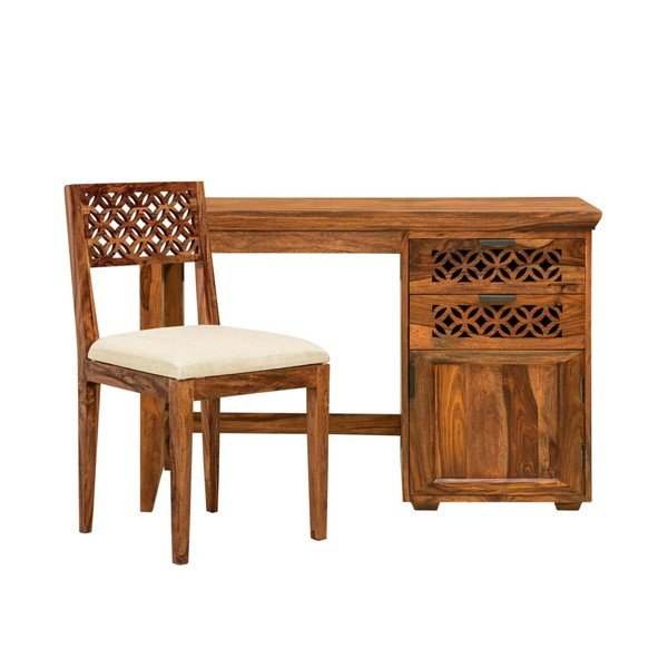 Pracovní stůl z masivního palisandrového dřeva Massive Home Rosie-image-2