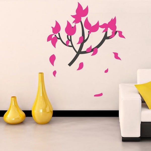 Dekorativní nálepka na stěnu Pink Tree