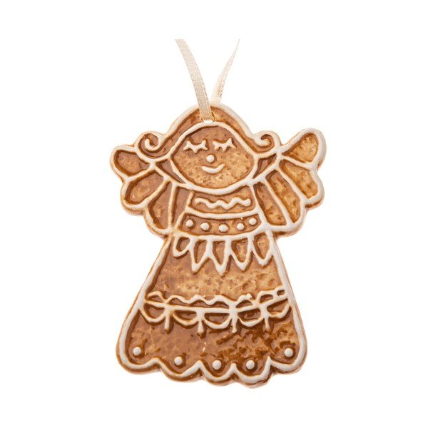 Keraamiline jõulukaunistus 10 cm Gingerbread Angel – Dakls