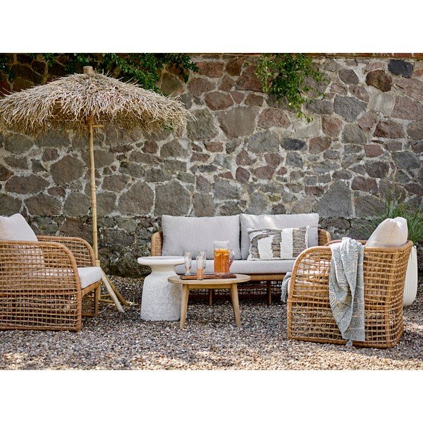 Naturaalset värvi vihmavari ø 160 cm Noia - Bloomingville-image-4