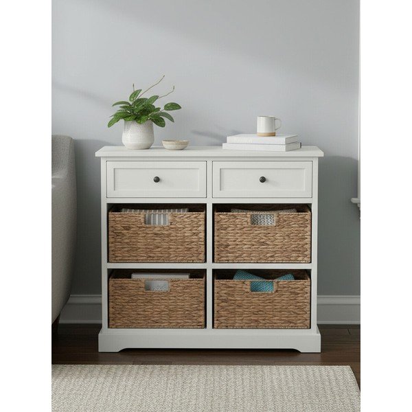 Elevandiluu kummut, valmistatud täispuidust paulownia puidust, 76x70x33 cm Vermont - Premier Housewares-image-2