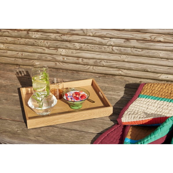 Puidust serveerimisalus 35x45 cm Structure - Hübsch-image-2