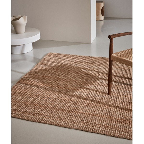 Käsitsi kootud džuudist vaip naturaalses värvitoonis 160x230 cm Madelin - Kave Home-image-1