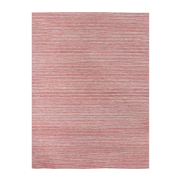Vlněný koberec Casa Red/White, 160x230 cm