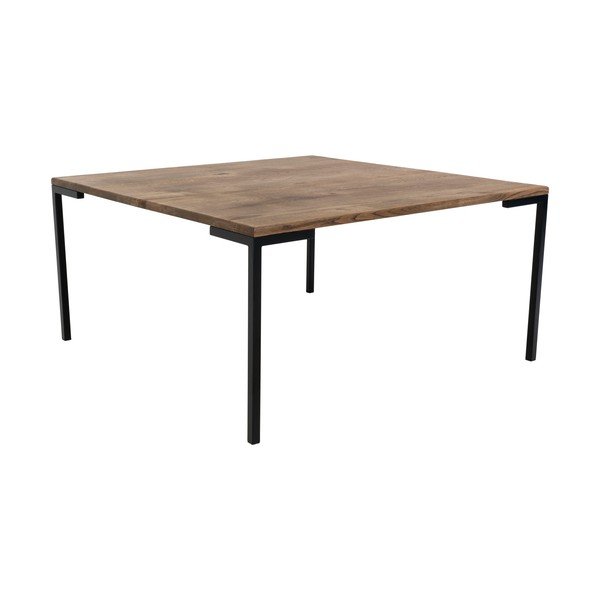 Must kohvilaud tumeda tammeplaadiga , 90 x 90 cm Lugano - House Nordic-image-1