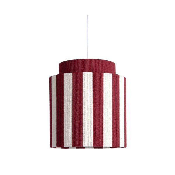 Punane/valge nöörist ripplamp ø 30 cm Vienna Stripes - Leitmotiv
