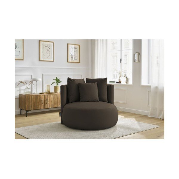 Pruunist sametist tugitool Cesar - Bobochic Paris-image-1