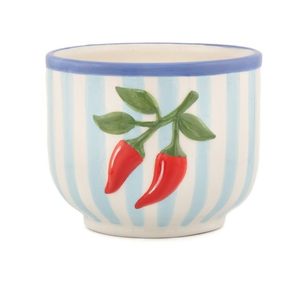 Keraamiline käsitsi maalitud lillepotile mõeldud kaas ø 12 cm Chilli - Sass & Belle