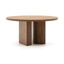 Ümmargune söögilaud pähklipuidu spoonist pealispinnaga ø 150 cm Nealy - Kave Home