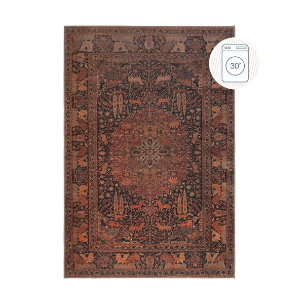 Burgundiapunane pestav vaip 152x230 cm Nico Global - Flair Rugs