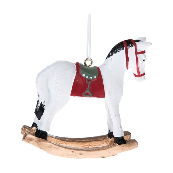 Hobuse kujuline valge rippuv kaunistus - Dakls