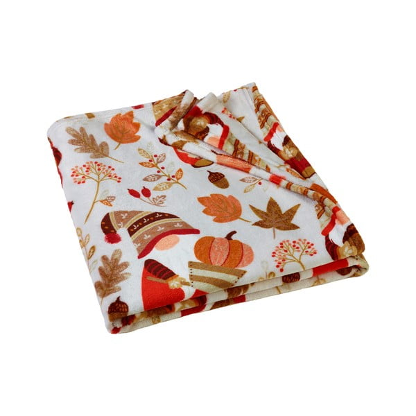 Oranž/pruun mikroplüüsist tekk 130x170 cm Woodland Gonks - Catherine Lansfield