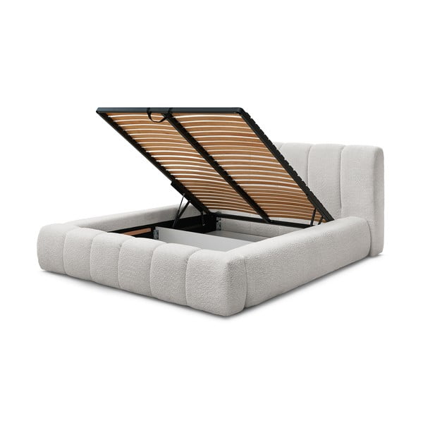 Roheline polsterdatud kaheinimesevoodi koos panipaiga ja voodipõhjaga 180x200 cm Denali - Bobochic Paris-image-4