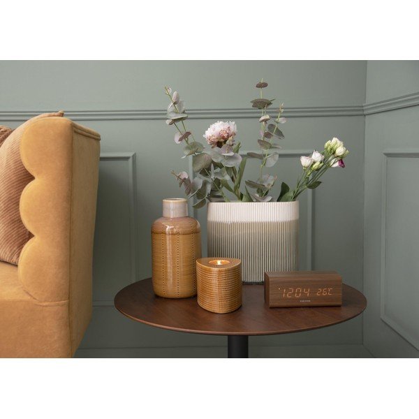 Oranž keraamiline vaas Pudel, kõrgus 14 cm - PT LIVING-image-1