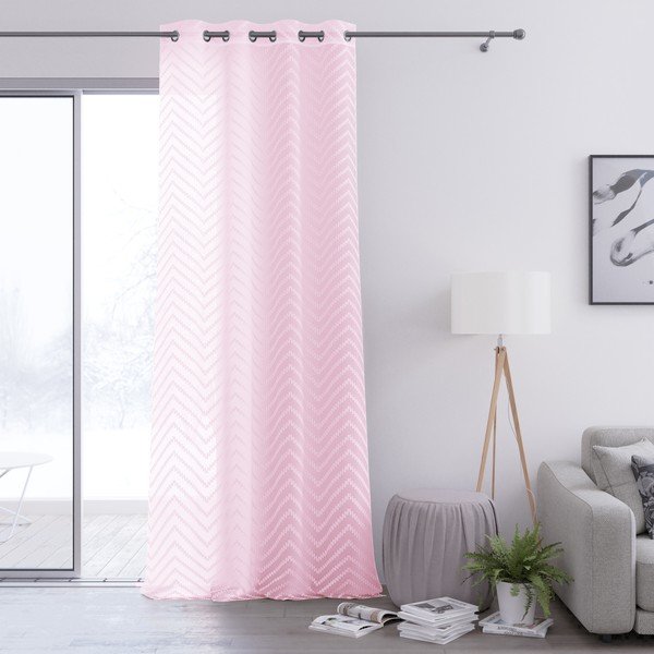 Molisa Eyelets roosa kardin, 140 x 250 cm Molisa Eylelets - AmeliaHome-image-2