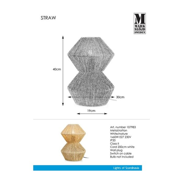 Laualamp Loodus Straw - Markslöjd-image-4