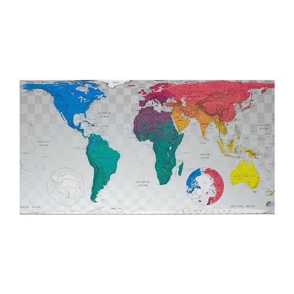 Mapa světa v průhledném pouzdru The Future Mapping Company Future World Map, 101 x 58 cm
