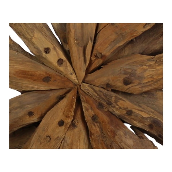 Töötlemata teakpuidust kaunistus Päikeselill, 40 x 50 cm - HSM collection-image-3