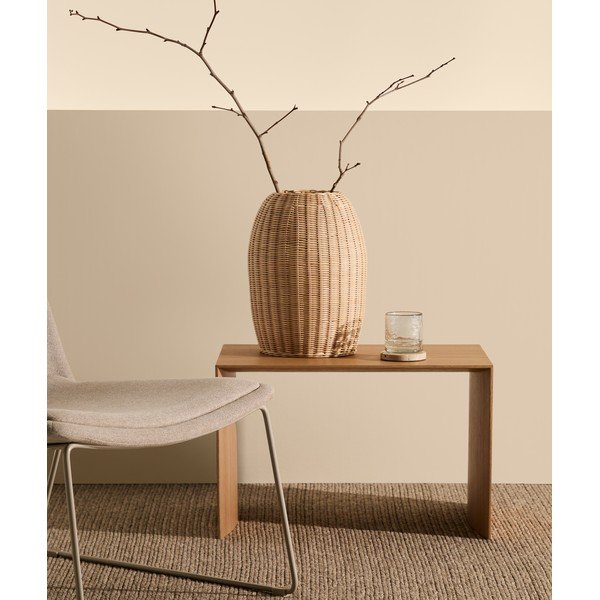 Rotangist vaas naturaalses värvitoonis (kõrgus 40 cm) Zilna - Kave Home-image-2