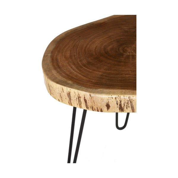 Kokkupandav laud akaatsiaplaadiga 46x48 cm Nandri - Premier Housewares-image-4