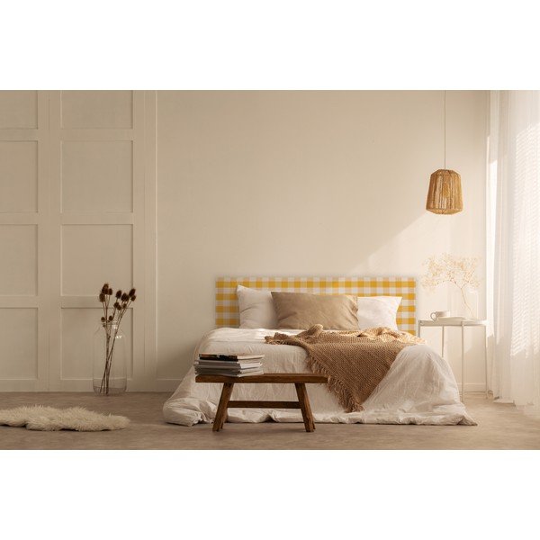 Kollane polsterdatud peatugi 165x52 cm Billie - Really Nice Things-image-2