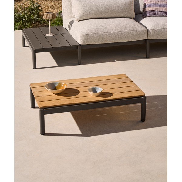 Tiikpuust aiakohvilaud 89x91 cm Sorells - Kave Home-image-1