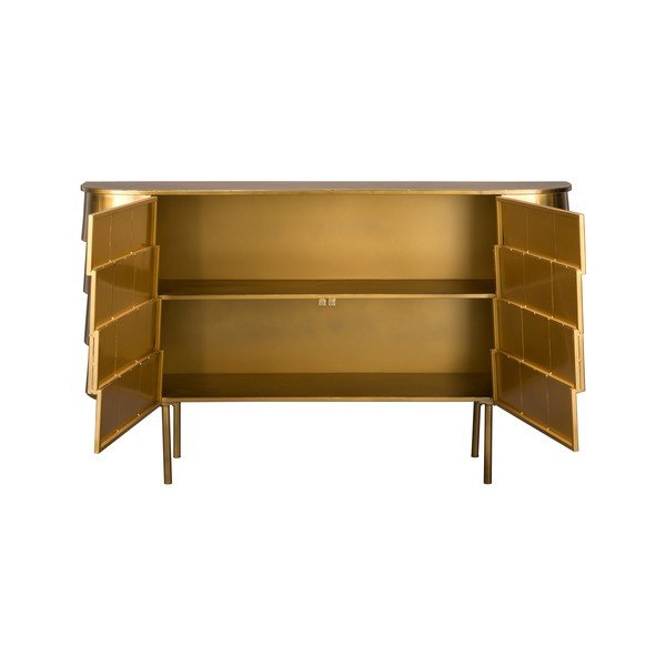 Kuldne metallist kummut 117x70x26 cm Hanna - Dutchbone-image-3