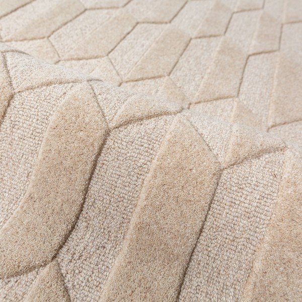 Burgundiapunane/naturaalne käsitsi kootud villane vaip 200x290 cm Apex Border Wool - Flair Rugs-image-3