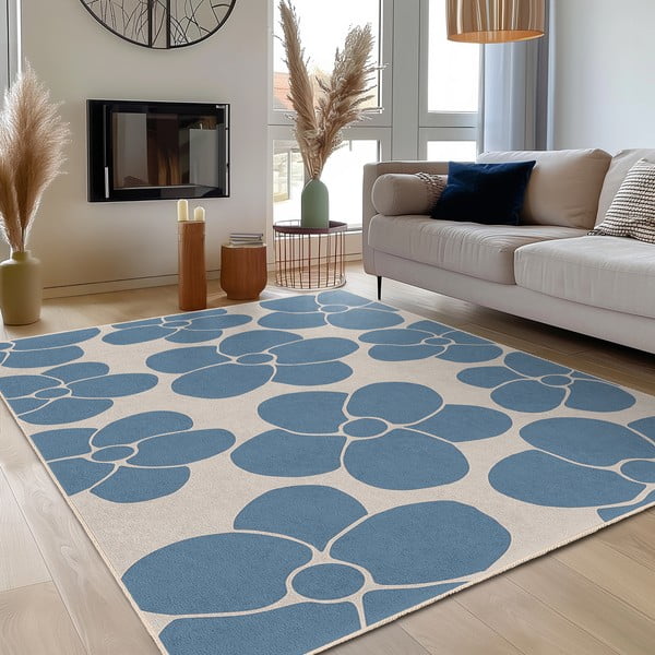 Sinine pestav vaip 160x230 cm Blue Meadow - Mila Home-image-3