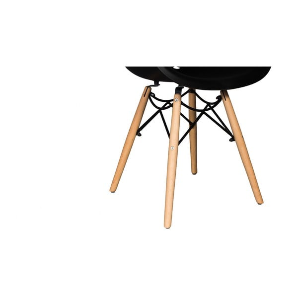 Sada 2 černých jídelních židlí Evergreen House René-image-3