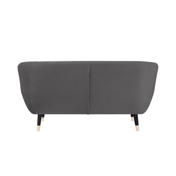 Šedá pohovka s černými nohami Mazzini Sofas Amelie, 158 cm-image-4