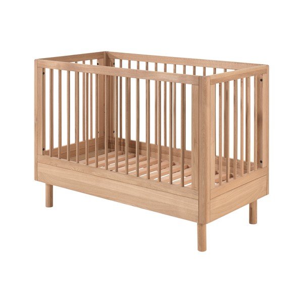 Tammepuidust reguleeritava kõrgusega võrevoodi 60x120 cm Forrest - Vipack-image-2