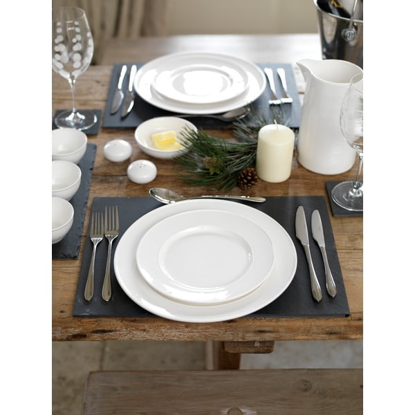 Valge portselanist taldrik, ø 22 cm Ridget - Mikasa-image-4