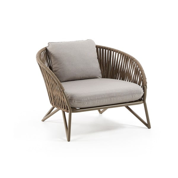 Helehall-pruun metallist aiatool Branzie - Kave Home