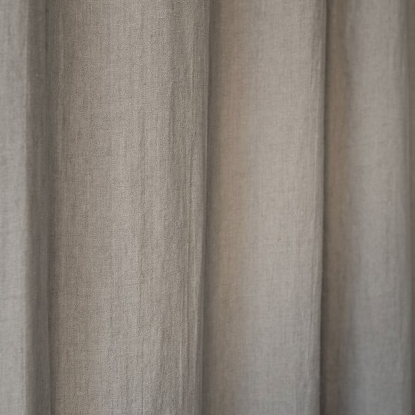 Beež linane aasadega kardin 250 x 140 cm Night Time - Linen Tales-image-1