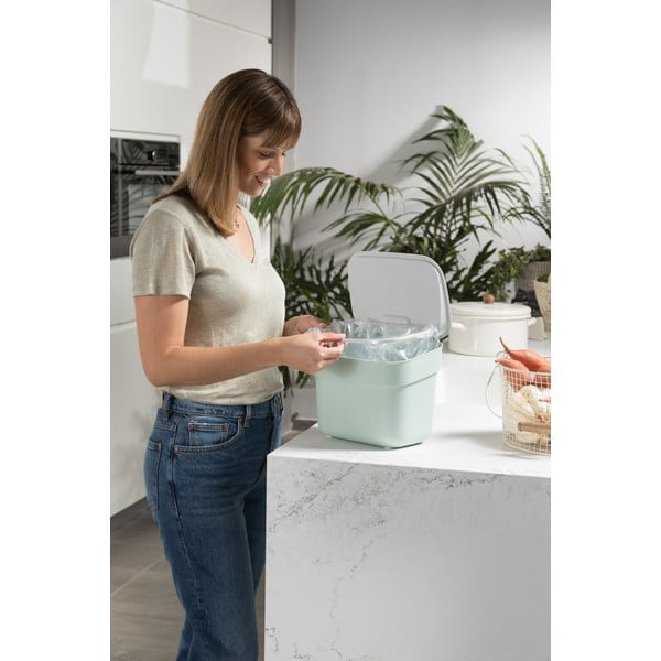 Helesinine prügikast kompostitavate jäätmete jaoks, 5l Ready To Collect - Curver-image-1