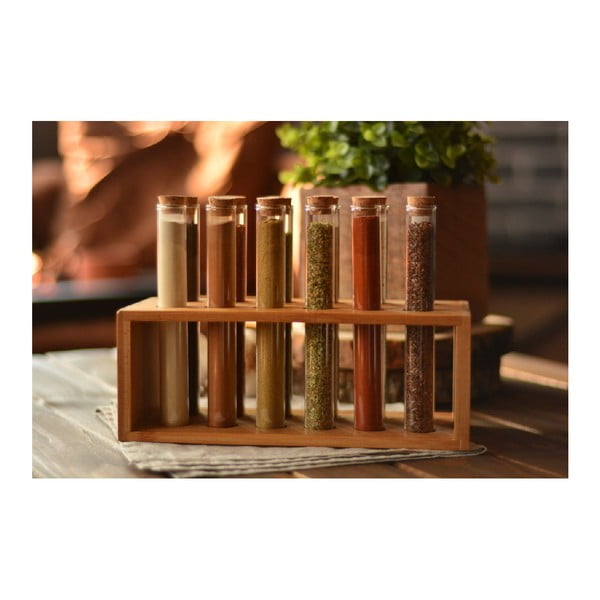 Set 12 zkumavek a stojánku Bambum Vanilla-image-2