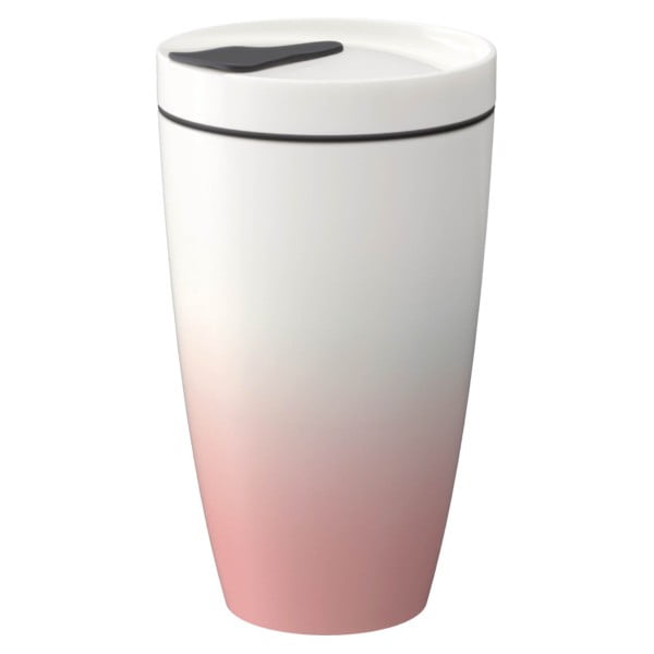 Roosa-valge portselanist reisikruus, 350 ml To Go - like | Villeroy & Boch-image-1