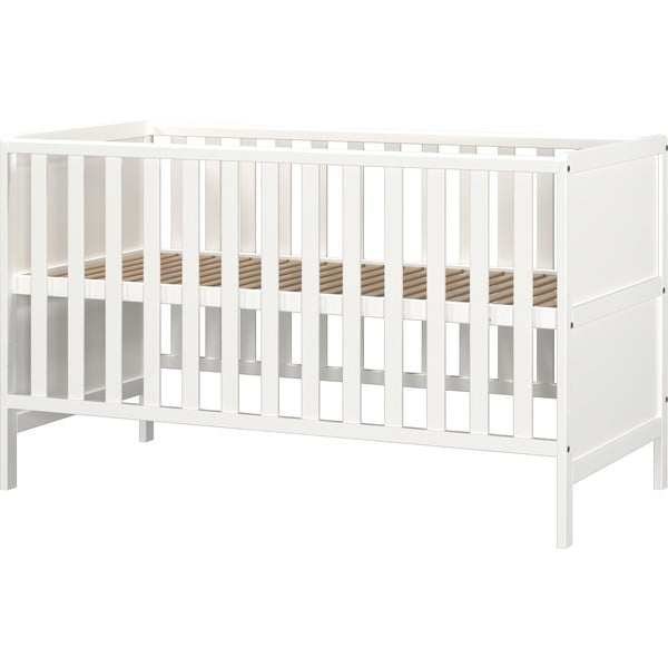 Valge täispuidust võrevoodi 70x140 cm Alkmaar - Germania-image-4