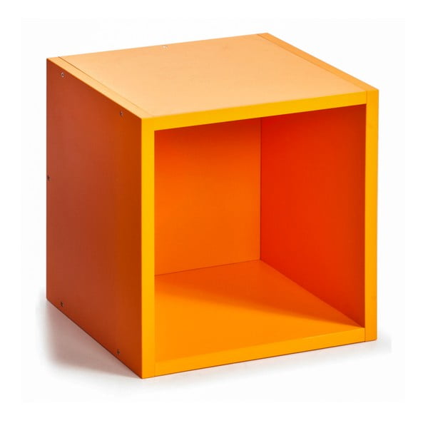 Úložný box (vhodný ke knihovnám), oranžový