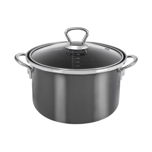 Emailpott kaanega 5 l Metalic - Orion