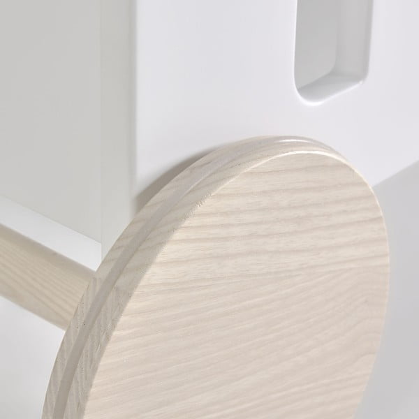 Valge voodi, 120 x 60 cm Nunila - Kave Home-image-4