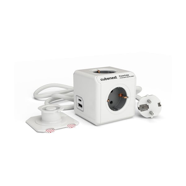 Pistikupesa PowerCube Extended USB Schuko - Cubenest-image-2