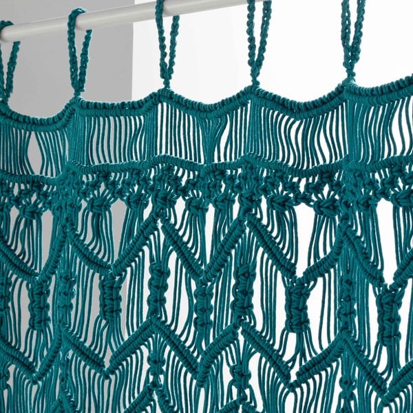 Sinine uksekardin 90x200 cm Macarena - douceur d'intérieur-image-1